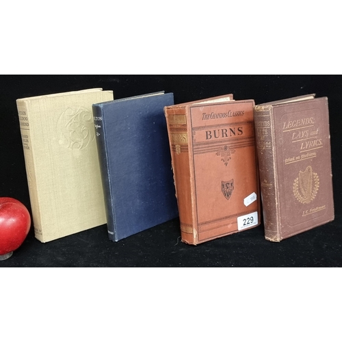 229 - A collection of four antique hardback books, including a fabulous 1887 edition of 