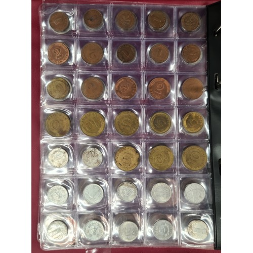 154 - An excellent coin collection consisting of approximately two hundred coins of different nationalitie... 