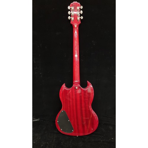 109 - A gorgeous Epiphone electric guitar, model: SG Standard '61 in the Vintage Cherry colour. Featuring ... 