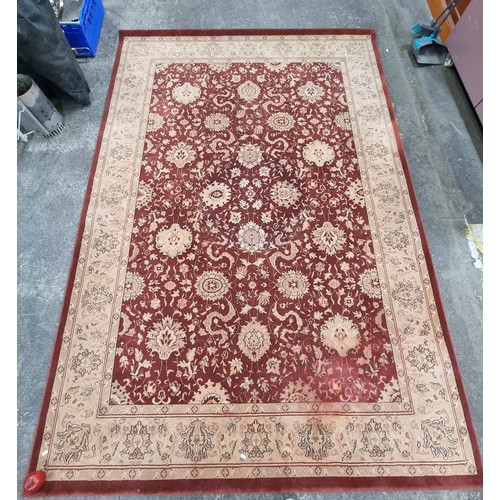 501 - A pure wool floor rug by TashKent rug suppliers. Measuring L290cm x W200cm. Designed after the tradi... 