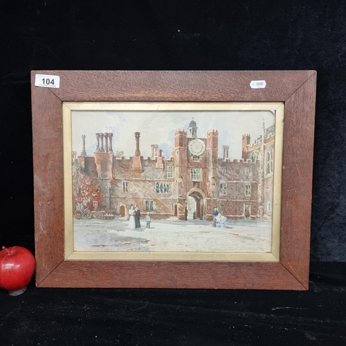 104 - A delightful antique lithograph of a watercolour painting by Charles James Lauder (b.1841-d.1920) sh... 