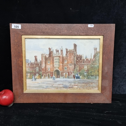 105 - A delightful antique lithograph of a watercolour painting by Charles James Lauder (b.1841-d.1920) sh... 