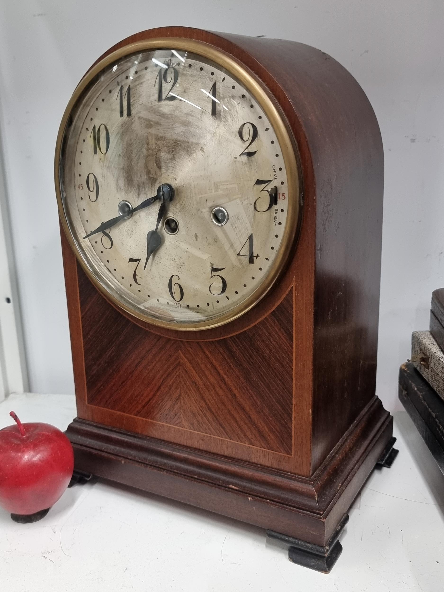 A handsome and large Junghans Wurttemberg 8 day mantle clock with