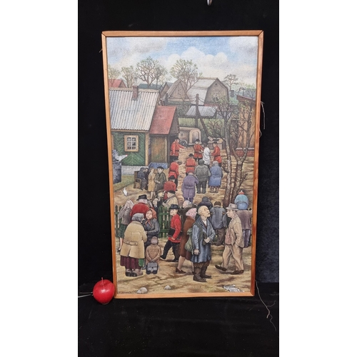 66 - Star Lot: A fantastic original oil on canvas painting titled 