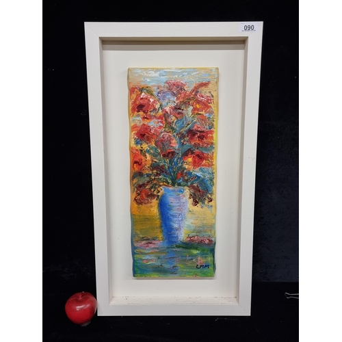 90 - An original oil on canvas painting  by artist Laura Marshall Morrisroe featuring a study of a still ... 