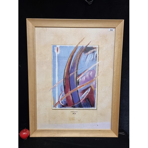 94 - A substantial solid wood frame.
MM: 60 x 80 cm.