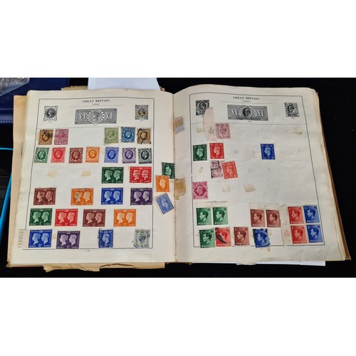 115 - A very impressive album of world stamps. Included are two George V examples, one overprinted with 