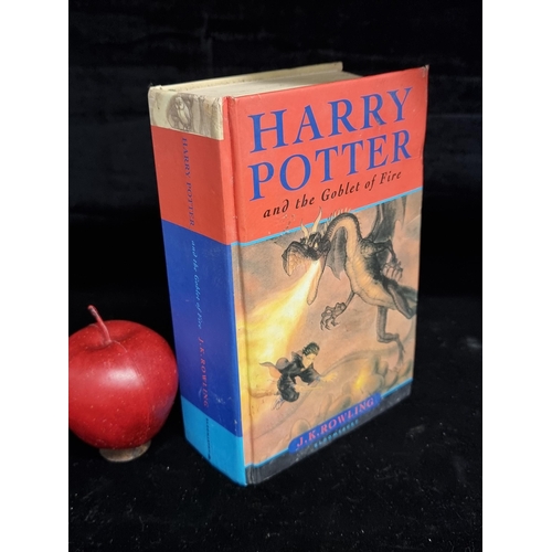 162 - A hard cover first edition book of Harry Potter and the Goblet of Fire by J. K. Rowling and publishe... 