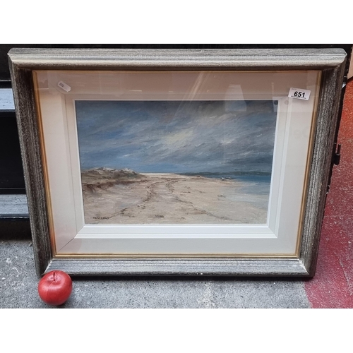 651 - Star Lot: A tranquil original oil on canvas board painting titled 