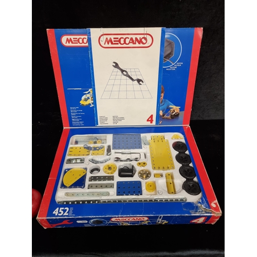 97 - A very nostalgic Meccano No. 4 model set from 1995 in original box and including instruction manual.... 