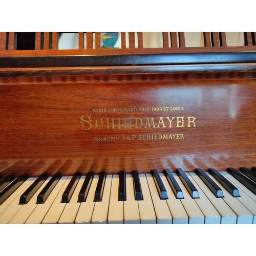 622 - Star Lot: A fabulous vintage German made 3/4 size grand piano by Schiedmayer, fomerly J & P Schiedma... 