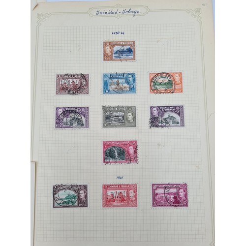 12 - A great collection of pre-war British colonial six page stamps, ranging from 1938-1944. Each stamps ... 