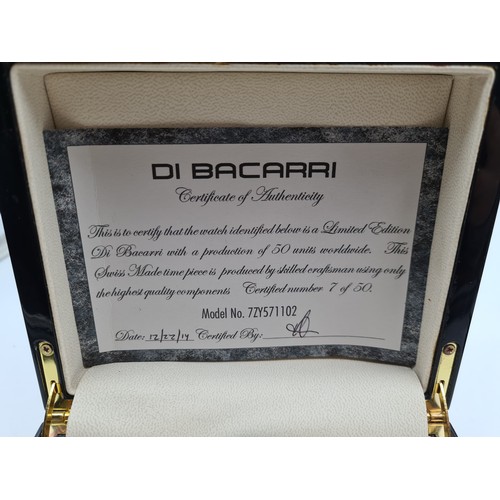 15 - Star Lot: A designer Di Bacarri gentleman's chronograph wrist watch. Model number: 7ZY571102. This w... 