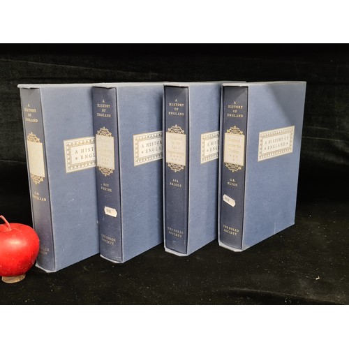 124 - Four beautiful Folio Society hardback books from the series A History of England, including 