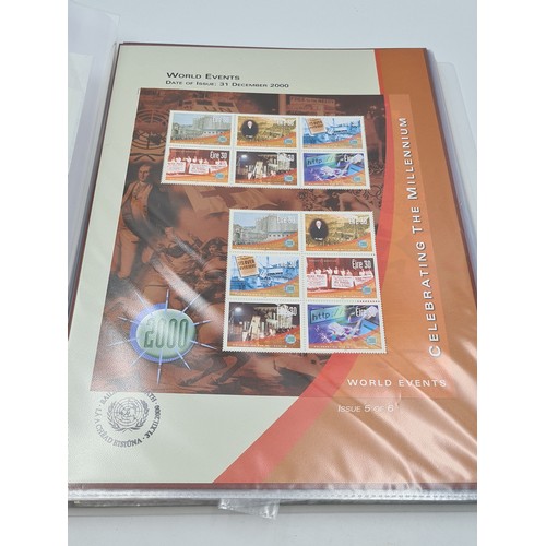 655 - A stamp album containing a superb premium selection of Irish stamp sheets, including millennium issu... 