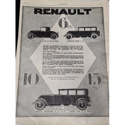 96 - A selection of twelve amazing 1920s car advertising posters from the French magazine 