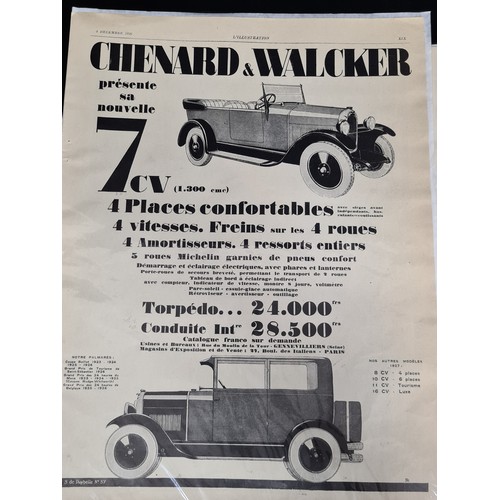 96 - A selection of twelve amazing 1920s car advertising posters from the French magazine 