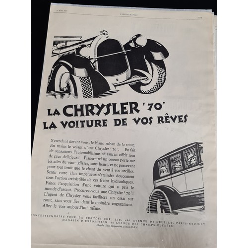 96 - A selection of twelve amazing 1920s car advertising posters from the French magazine 