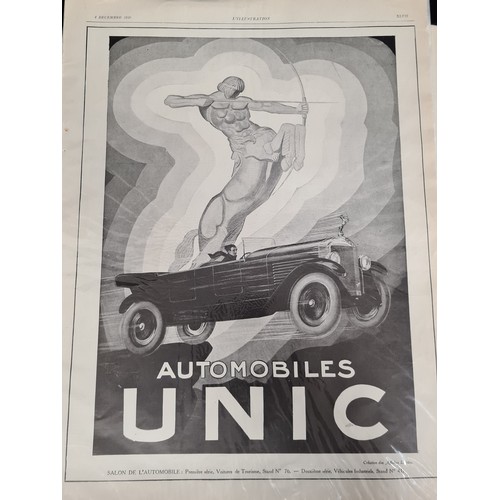 96 - A selection of twelve amazing 1920s car advertising posters from the French magazine 