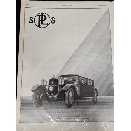 96 - A selection of twelve amazing 1920s car advertising posters from the French magazine 