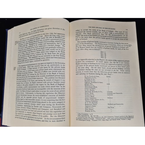 202 - Two hardback books including 'The Bank of Ireland 1783-1946' by F.G. Hall published c. 1950s. It inc... 