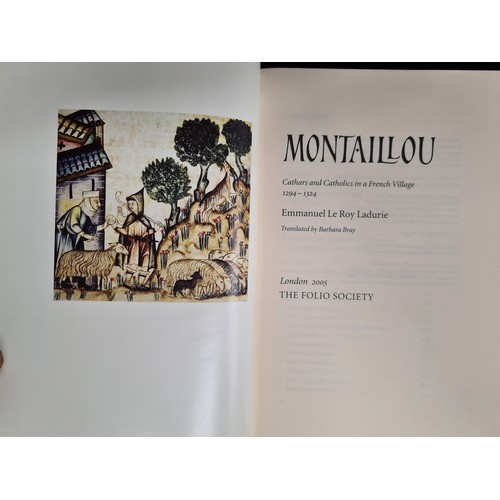 218 - Two hardback books including a 'Montaillou Cathars and Catholics in a French Village' by Emmanuel Le... 