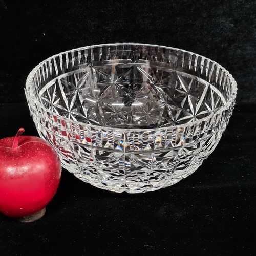 240 - A cut crystal set of six stemmed brandy glasses. With a stunning Waterford Crystal fruit bowl.