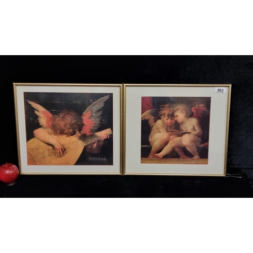 62 - Two high quality prints of paintings by the high renaissance italian artist Russo Fiorentino showing... 