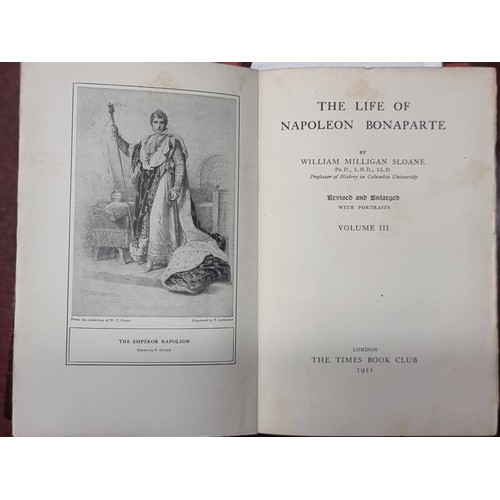 229 - Two hardback books including a 1911 edition of 'The Life of Napoleon Bonaparte' by William Milligan ... 