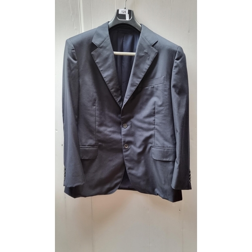 128 - A handsome confitri black men's blazer made from Bitale Barberis Canonico fabric from Italy. Eu size... 