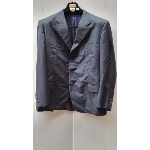 129 - A handsome confitri navy men's blazer made from Bitale Barberis Canonico fabric from Italy. Eu size ... 