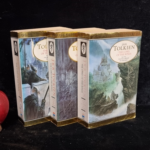 328 - Three books comprising of parts 1-3 of J.R.R. Tolkien's 'Lord of The Rings' including 'The Fellowshi... 