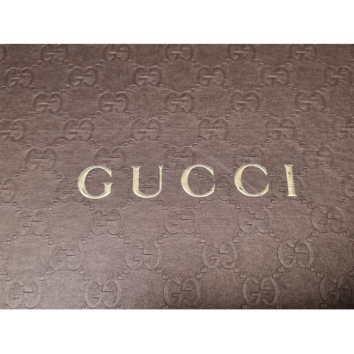 196 - Star lot : A very cool pair of Gucci suede sneakers with fur lined interior and classic Gucci colour... 