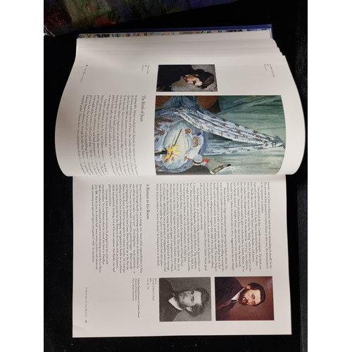 280 - A very large four volume hardback compendium of Monet compiled by Daniel Wildenstein and published b... 