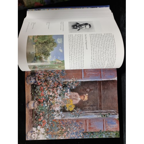 280 - A very large four volume hardback compendium of Monet compiled by Daniel Wildenstein and published b... 