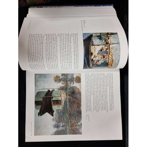 280 - A very large four volume hardback compendium of Monet compiled by Daniel Wildenstein and published b... 