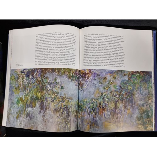 280 - A very large four volume hardback compendium of Monet compiled by Daniel Wildenstein and published b... 