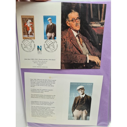 858 - A fantastic collection of Irish literary giants, consisting of over 30 personalised first day covers... 