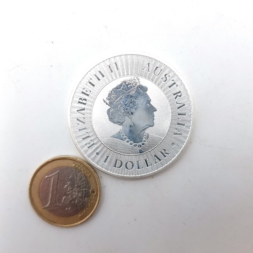 847 - A Queen Elizabeth Australian fine silver one dollar coin, dated 2019. In mint condition.