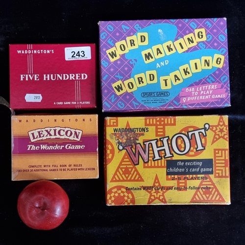 243 - A fantastic collection of vintage family games including 