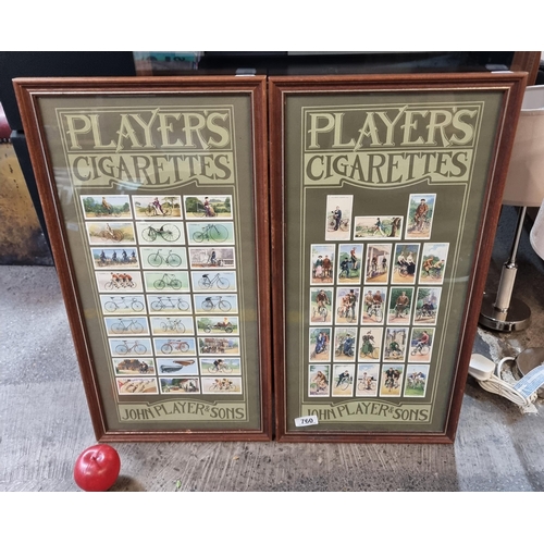 760 - Two framed collections of Players cigarette cards from the series 