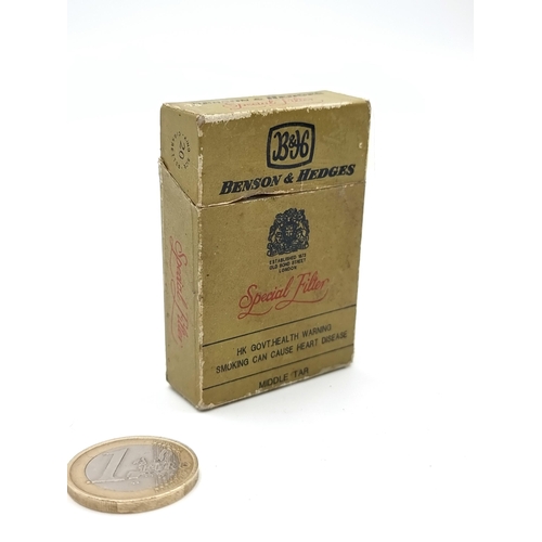 benson and hedges cigarette lighter An excellent Benson & Hedges cigarette advertisement lighter. In excellent,  working order. Quirky ex