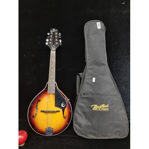 185 - A high quality Epiphone MM-20 A-Style mandolin with chrome hardware, mahogany body and wonderful 'an... 