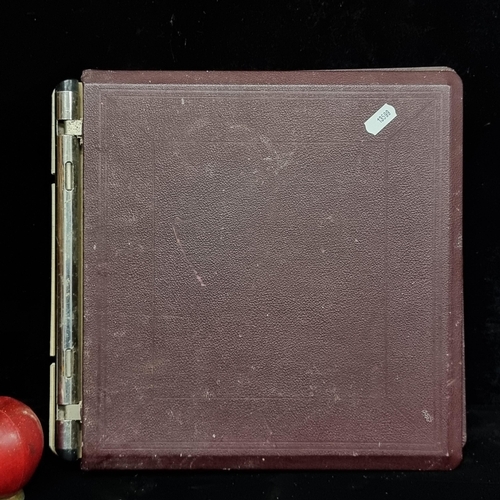 214 - A vintage Twinlock Holborn binder from Brindleys Stationers. This example is blank and features lett... 