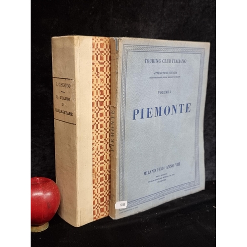 222 - Two great Italian books including an antique edition titled 