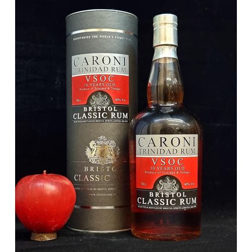 563 - A new sealed  70cl bottle of Caroni VSOC Bristol Classic Rum, aged 10 years, in original presentatio... 