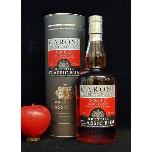 565 - A new sealed  70cl bottle of Caroni VSOC Bristol Classic Rum, aged 10 years, in original presentatio... 