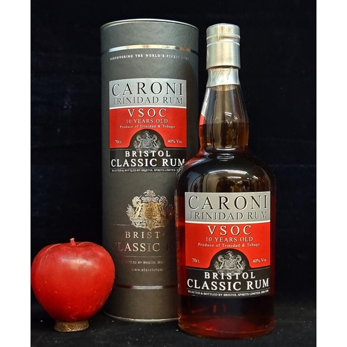 566 - A new sealed  70cl bottle of Caroni VSOC Bristol Classic Rum, aged 10 years, in original presentatio... 