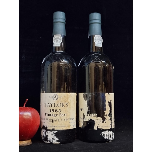 598 - Two sealed 75cl bottled of 1983 Taylor Fladgate Vintage Port, from Portugal. €123 each on winesearch... 