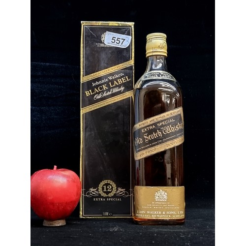 557 - A 1970s Johnnie Walker Black Label 12 Extra Special example. This retails for €225 on www.whiskyexch... 